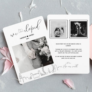 Modern Elopement Announcement London