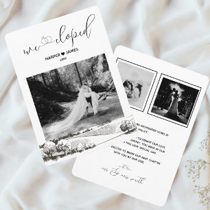 Modern Elopement Announcement Napa Valley