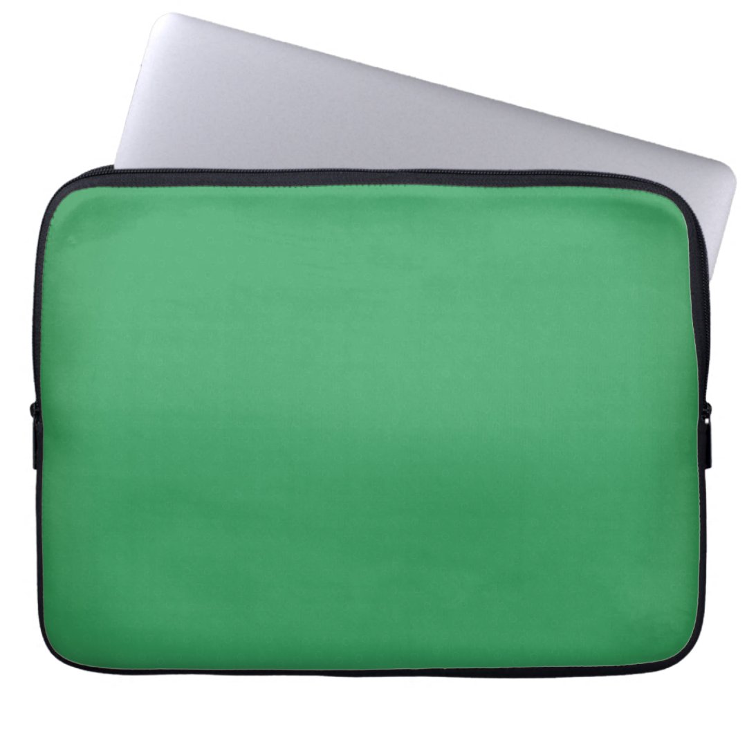 Modern Emerald Green Customizable 13 Inch Laptop Sleeve | Zazzle