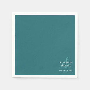 Modern Emerald Green-Wedding- Napkins