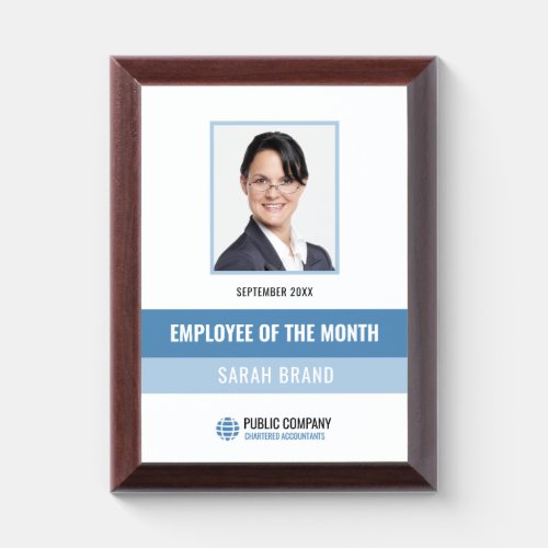 Modern Employee of the Month Award Plaque