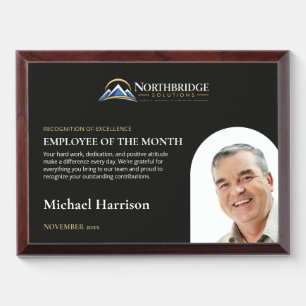 Modern Employee of the Month Award Plaque