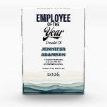 Modern Employee of the Year Custom Recognition Acrylic Award<br><div class="desc">Celebrate excellence with this modern and elegant Employee of the year award featuring eye-catching retro typography that feels both fresh and timeless. Designed to stand out on any desk or display, this award honors remarkable achievement with style and professionalism. Personalize it with the recipient’s name, company name, and year to...</div>