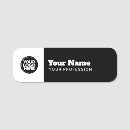 Modern Employee Pin Name Tag or Magnetic with Logo
