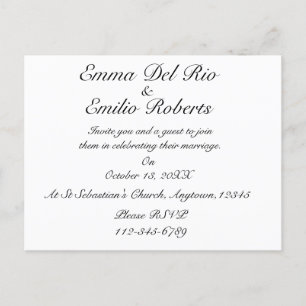 Modern Engagement Elegant Formal Party Invitations