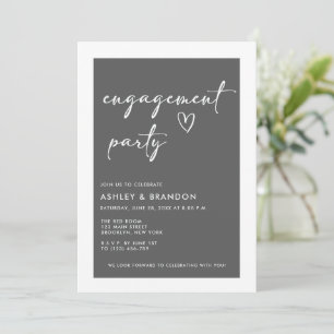 Modern Engagement Party Invitation