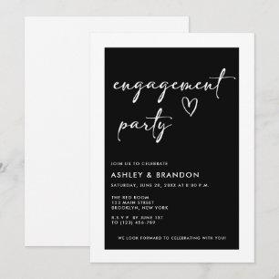 Modern Engagement Party Invitation