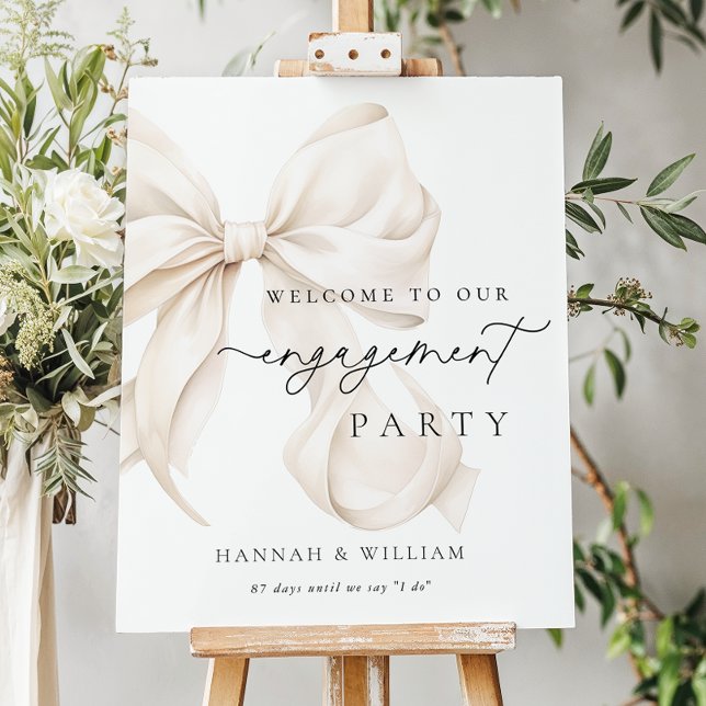 Modern Engagement Party Welcome Sign Foam Boards (Creator Uploaded)