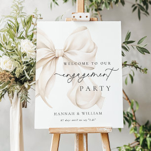 Modern Engagement Party Welcome Sign Foam Boards