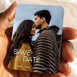 Modern engagement save the date wedding favors magnet<br><div class="desc">Introducing our modern and elegant spring wedding save the date magnet favors - The perfect classic save the date keepsakes! Make your special day even more memorable with our stylish and modern minimalist save the date wedding magnets for a fridge. These elegant photo magnets are not just invitations but cherished...</div>