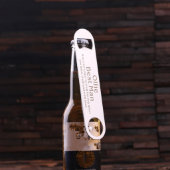 Modern Engraved Stainless Steel Bottle Opener (Hanging)
