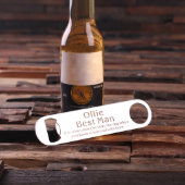 Modern Engraved Stainless Steel Bottle Opener (Front)
