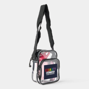 Modern Equality Matters Everywhere Clear Crossbody Bag