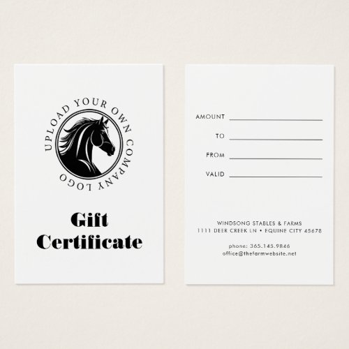 Modern Equestrian Horse Riding Lessons Gift