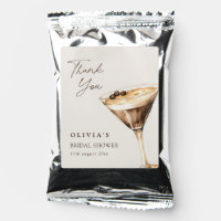 Modern Espresso Martini Thank You Bridal Shower