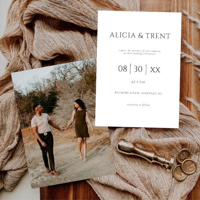 Modern Estate Wedding Invitation | Elegant Minimal (Creator Uploaded)