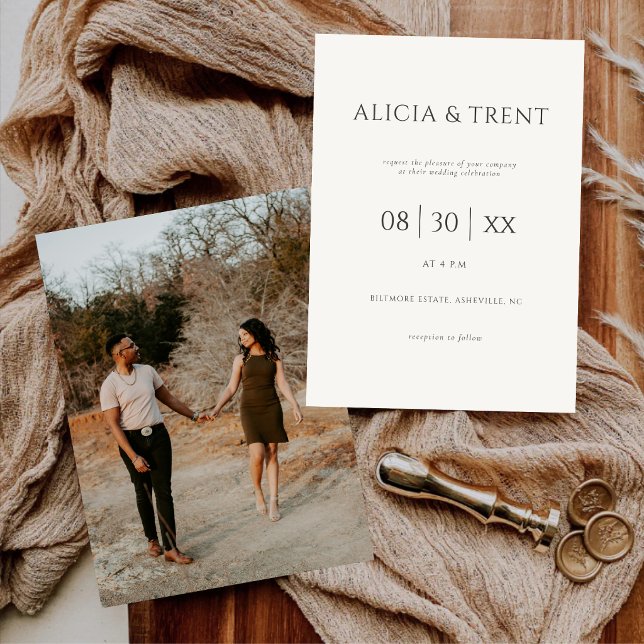 Modern Estate Wedding Invitation | Elegant Minimal (Creator Uploaded)