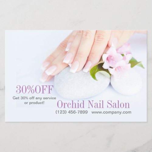 Modern Esthetician SPA Nail Salon Price Lists Flyer