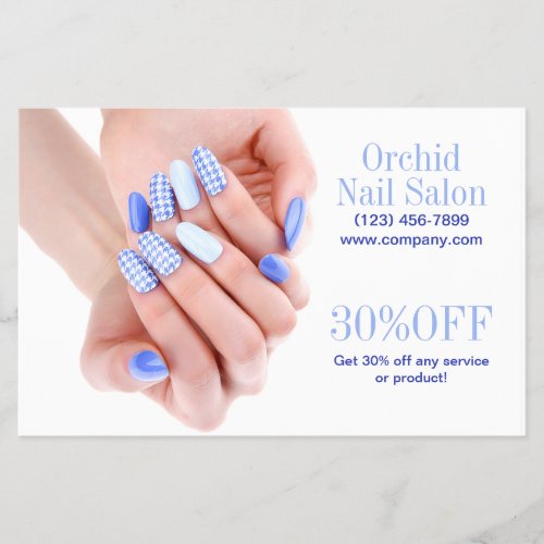 Modern Esthetician SPA Nail Salon Price Lists Flyer