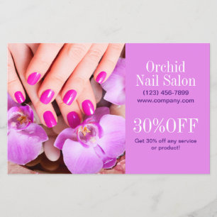 Modern Esthetician SPA Nail Salon Price Lists Flyer