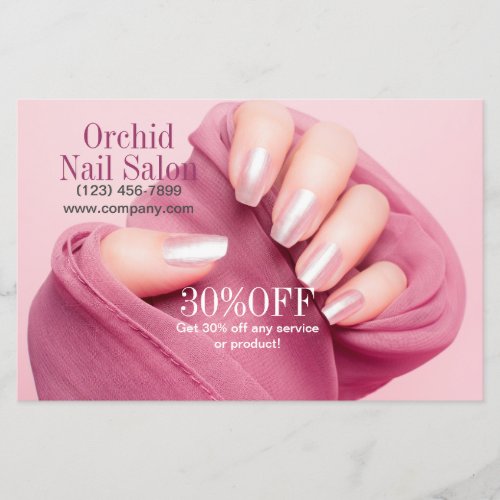 Modern Esthetician SPA Nail Salon Price Lists Flyer