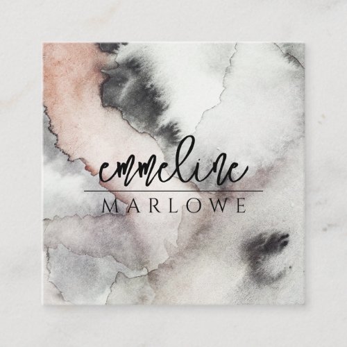 Modern Ethereal Watercolor  Square Business Card