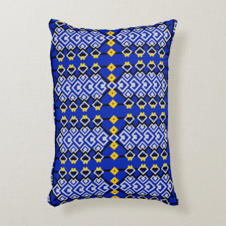 Modern ethnic geometric pattern accent pillow