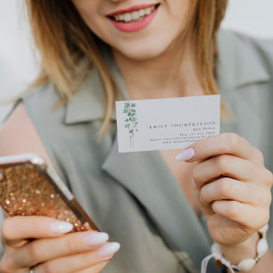 Modern Eucalyptus Botanical Any Profession Business Card