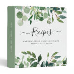 Modern Eucalyptus Botanical Bridal Shower Recipe 3 Ring Binder Modern Eucalyptus Botanical Bridal Shower Recipe 3 Ring Binder
