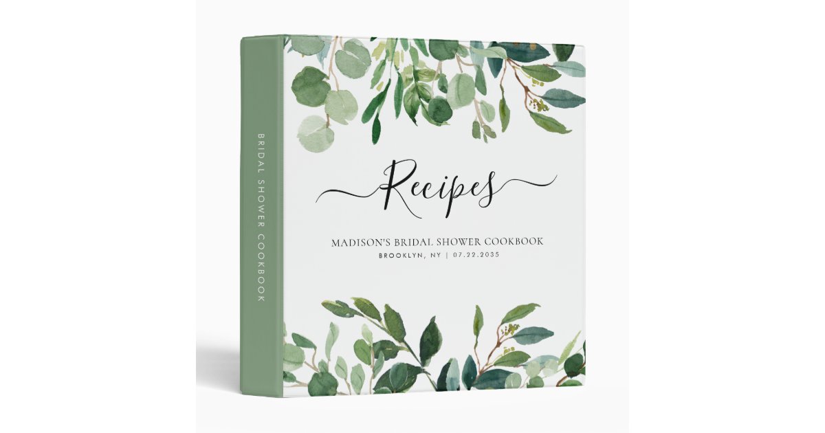 Family Recipe Book Moms Gift Family Cookbook Binder Bridal Shower