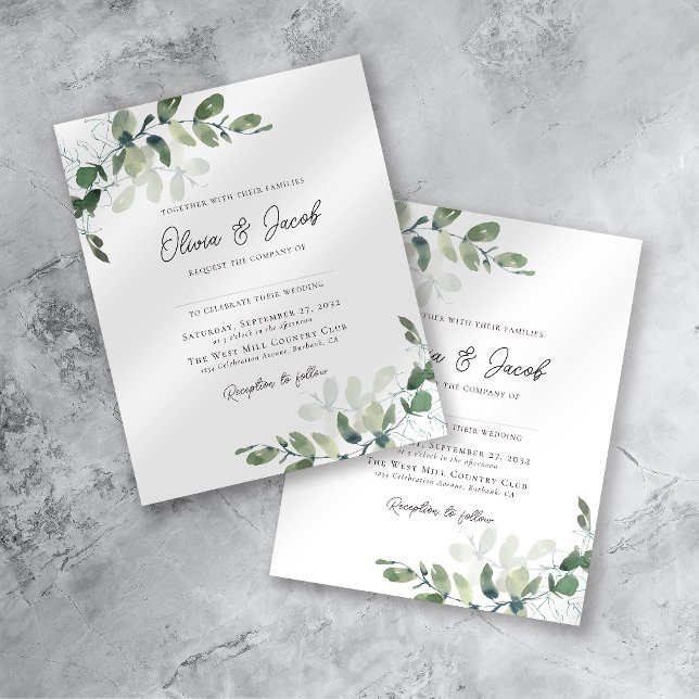 Modern Eucalyptus Botanical Wedding (Creator Uploaded)