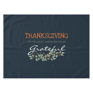 Modern Eucalyptus Feeling Grateful Tablecloth