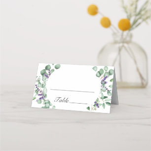 Modern Eucalyptus Geometric Frame Wedding Table Pl Place Card