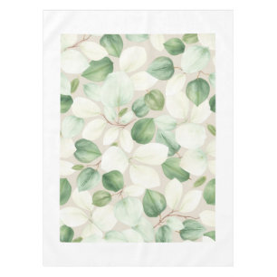 Modern Eucalyptus Leaf Spring Tablecloth
