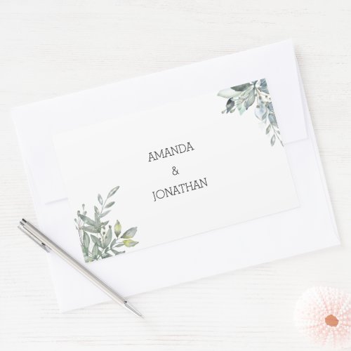 Modern Eucalyptus Wedding Envelope Seal