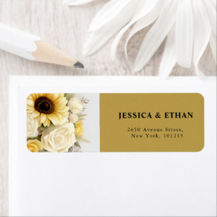modern Eucalyptus wild Floral Botanical Wedding Label