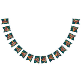 modern-event-venue-adorned-with-bunting-banner bunting flags