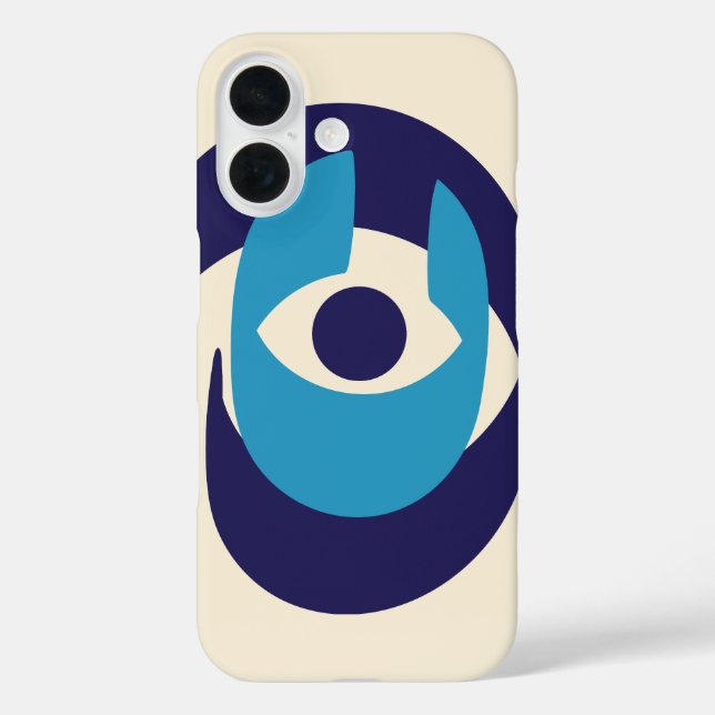 Modern Evil Eye Phone Case – Protective Nazar Amul (Back)