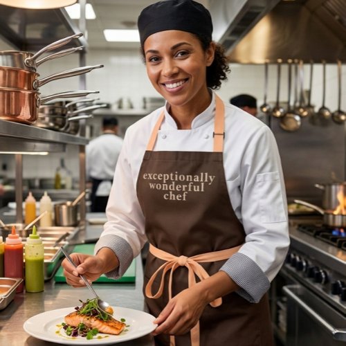 Modern Exceptionally Wonderful Chef Gray Apron