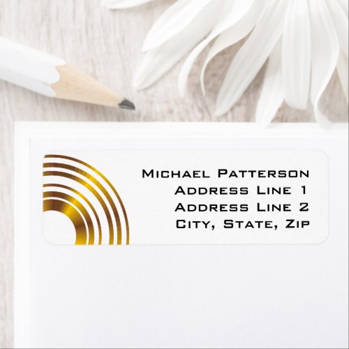 Modern Executive Circles Business Professional Label