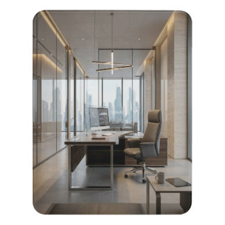 Modern Executive Workspace Contemporary Business I Door Sign