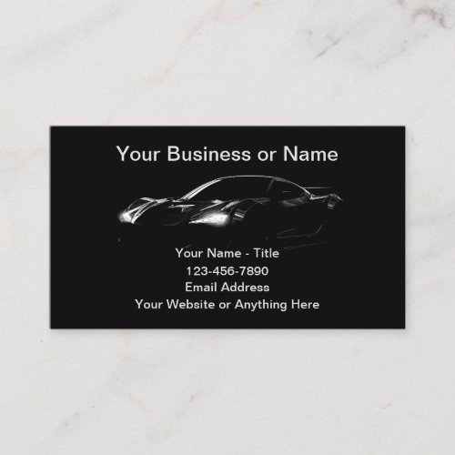 Modern Exotic Automotive Services Business Card