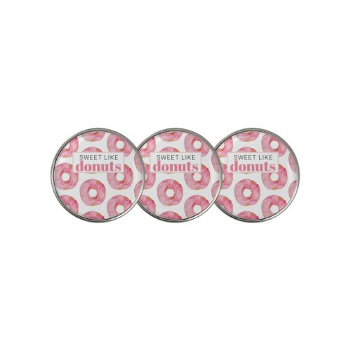 Modern Exotic Pink Watercolor Flamingo With Quote  Golf Ball Marker