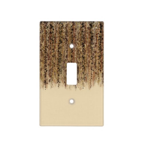 Modern Exotic Safari Abstract Glam Print Light Switch Cover