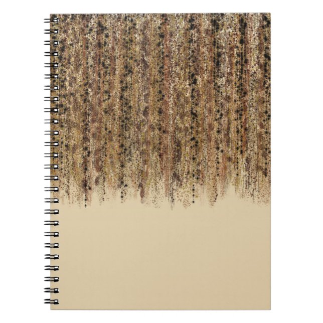 Modern Exotic Safari Abstract Glam Print Notebook (Front)