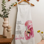 Modern Exotic Stand Tall And BE Fabulous Flamingo Apron<br><div class="desc">Modern Exotic Stand Tall And BE Fabulous Flamingo</div>