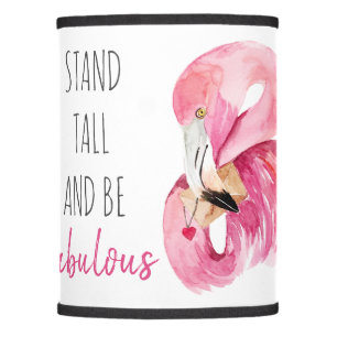Modern Exotic Stand Tall And BE Fabulous Flamingo Lamp Shade