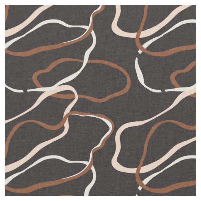 Modern expressive geometric basic bold circles fabric (Close Up)