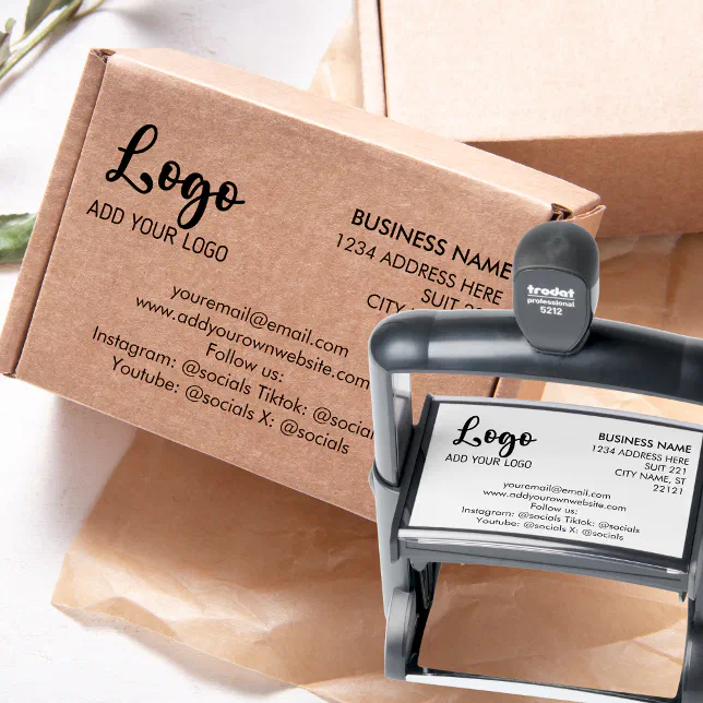 Modern Ink Stamp Design Modern Extra Large 4.5
