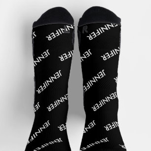 Modern Extravagant You Name It Personalized Black Socks